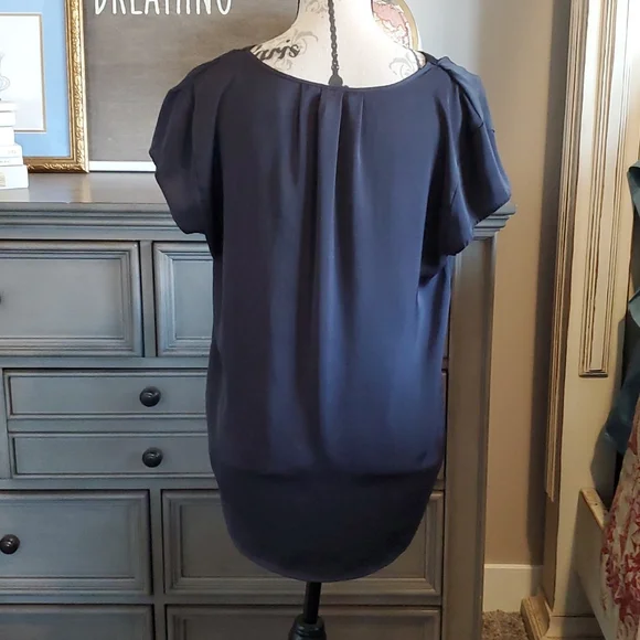 H&M navy SZ8 blouse - Picture 4 of 5